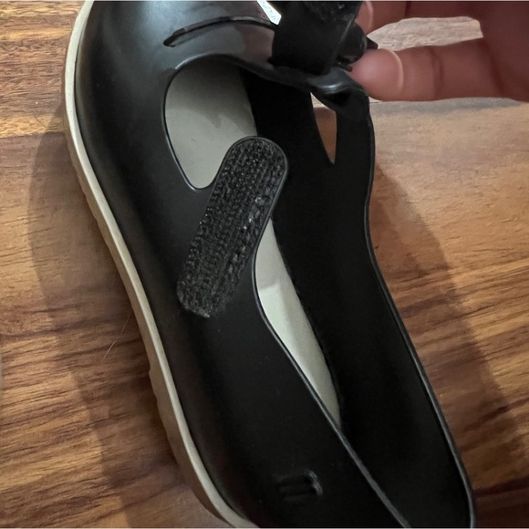 Mini Melissa Loafer Velcro size 9.0 US 25/26 EU black bow - Picture 4 of 10